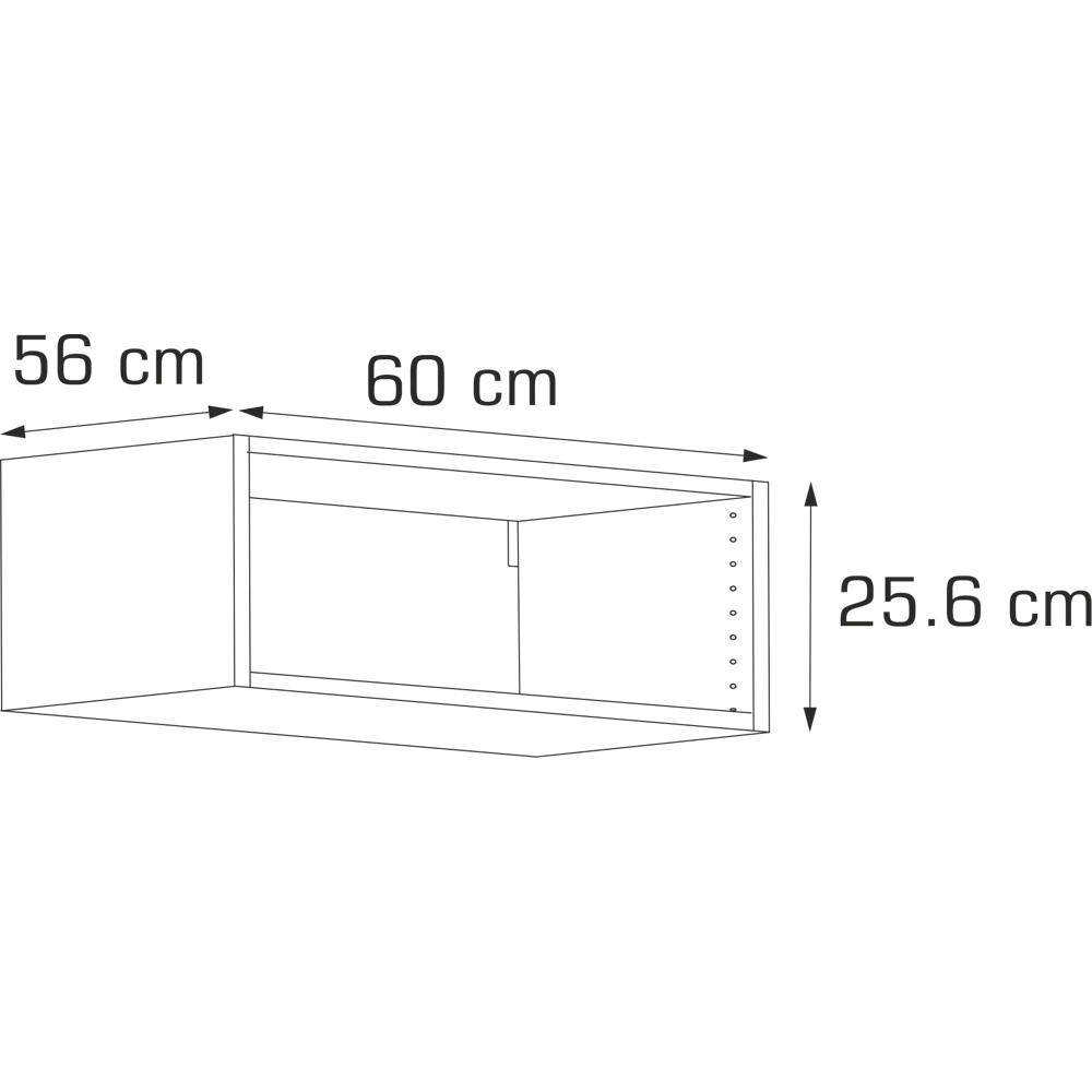 Навесной каркас DELINIA ID для кухонного шкафа 60х25.6х56 см белый 82817000 STLM-1521276 - Вид №6