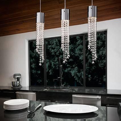 Подвесной светильник Ideal Lux Gocce SP1 IDEAL LUX GOCCE 072097 Хром  - Вид №1