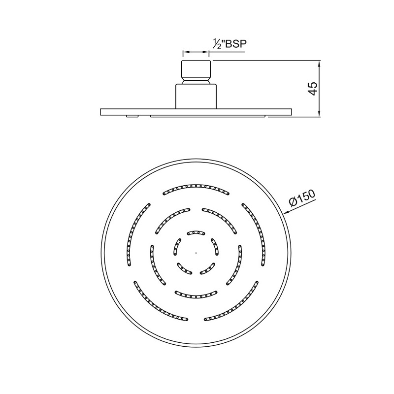 OHS-CHR-1603 Верхний душ Jaquar Maze Santreyd - Вид №1