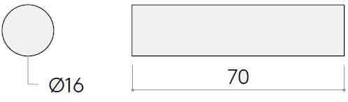 Kristina Dam Studio Цилиндрическая кожаная подушка Minimal sun-id-1382556 - Вид №3