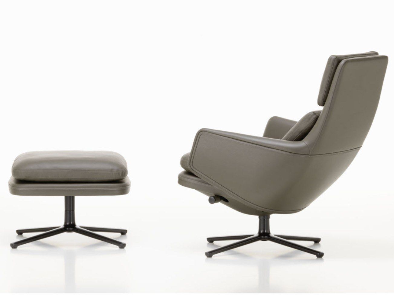 Кожаный спиц кресло с подголовником VITRA Grand Relax ARCH-00138583 - Вид №29