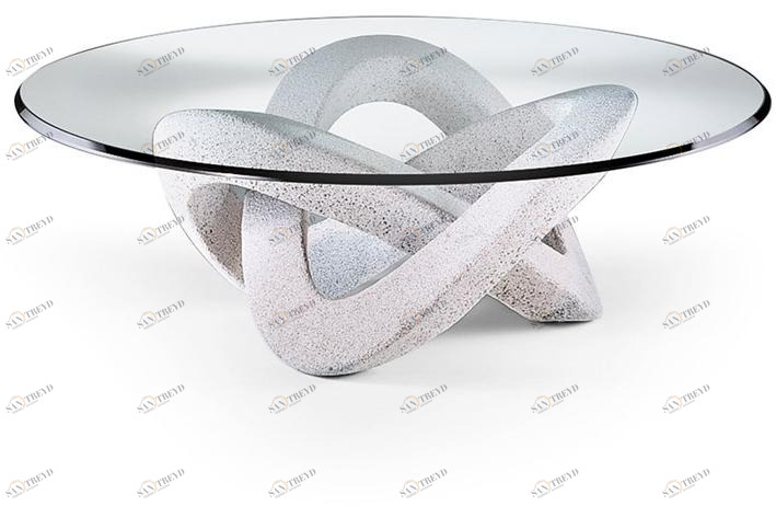 Reflex Круглый стеклянный журнальный столик для гостиной Andromeda sun-id-1363798