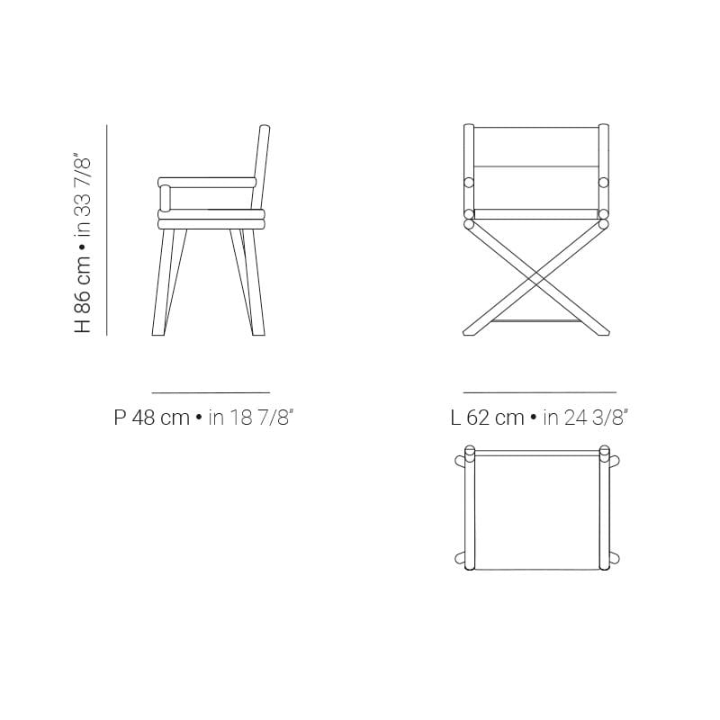 Складной садовый стул Batyline® с подлокотниками Braid ARCH-00044814 - Вид №3