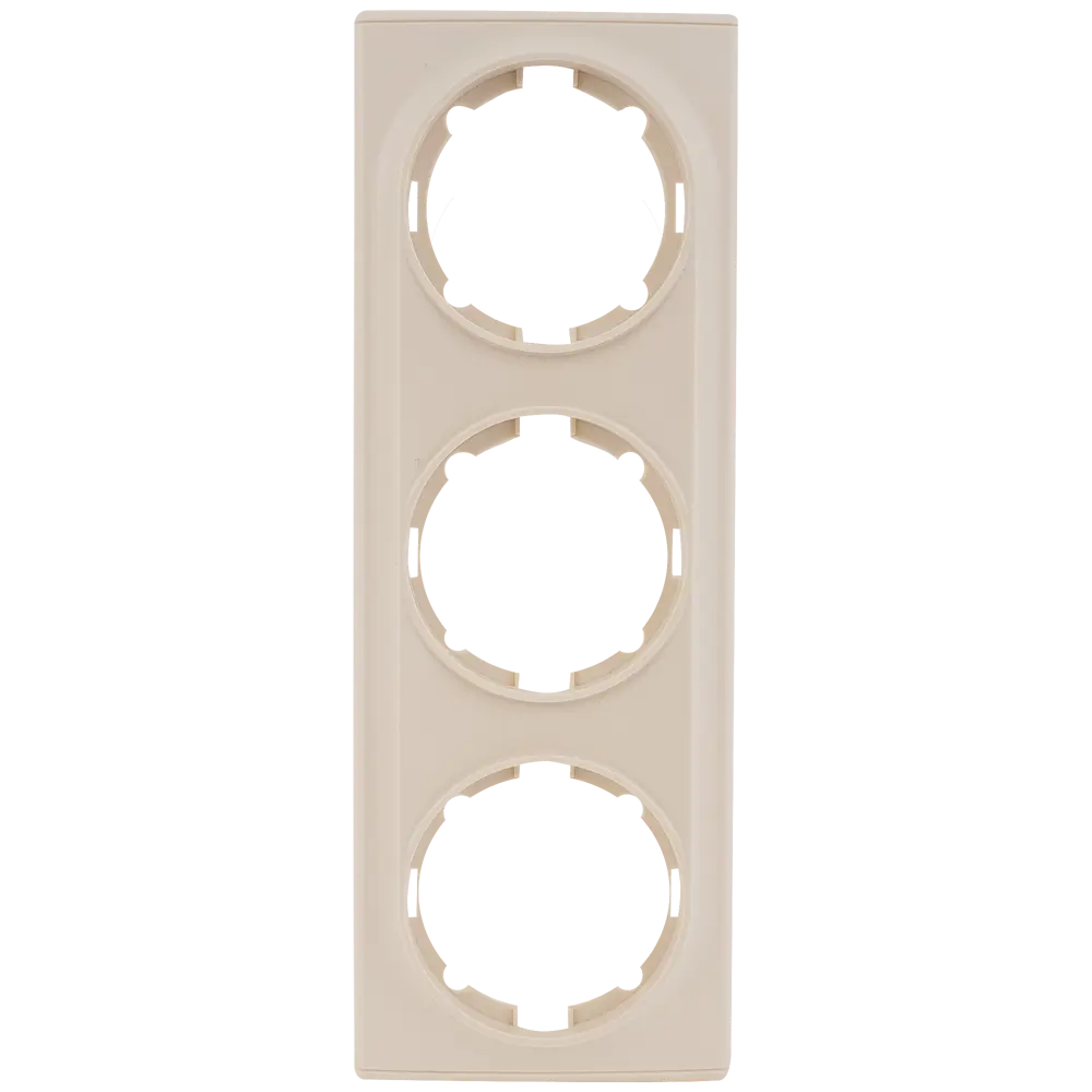 Рамка Florence от OneKeyElectro на 3 поста в бежевом цвете 82127001 STLM-0019886