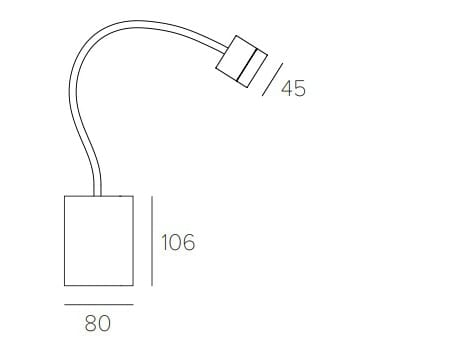 Алюминиевая светодиодная лампа для чтения с гибким кронштейном Letroh поверхность ARCH-00068729 - Вид №3
