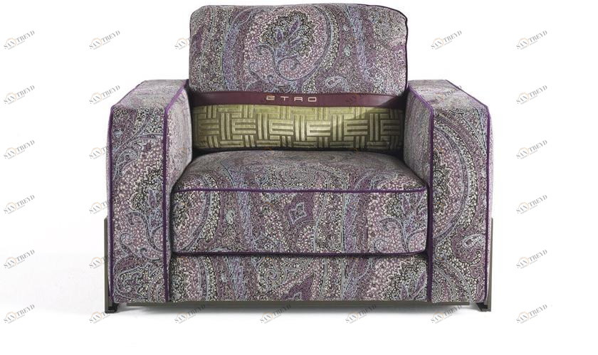 ETRO Home Interiors Кресло с обивкой из ткани с подлокотниками Klee E.kl2.221.a