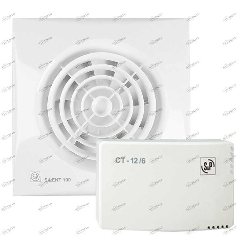 Накладной вентилятор Soler Palau KIT SILENT-100 CZ 12V + CT-12/14 5210312400