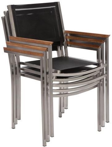 Il Giardino di Legno Штабелируемый садовый стул с подлокотниками Berbeda 5306 - Вид №1