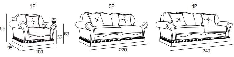 Двуспальный диван-кровать из ткани Domingo Salotti Elektra ARCH-00046579 - Вид №6