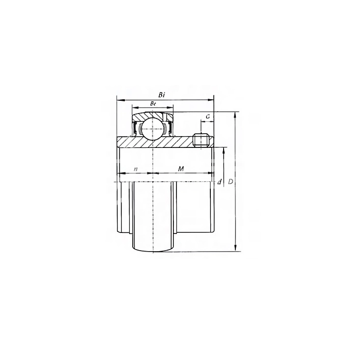 IS1871 Нержавеющий подшипник (магнитный) UC207 BSS 2RS ISKRA  - Вид №1