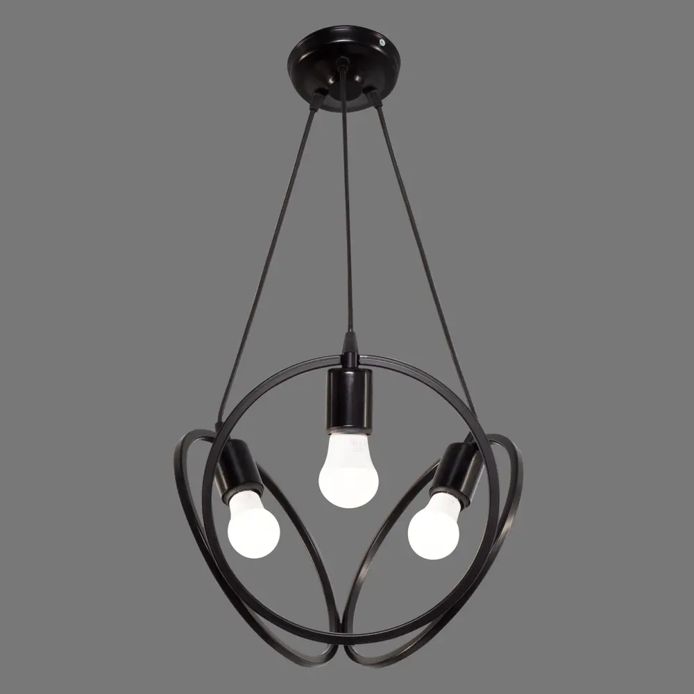 Подвес Диона 045/2 3хЕ27х60 Вт цвет чёрный СВЕТУС STLM-2153939 - Вид №11