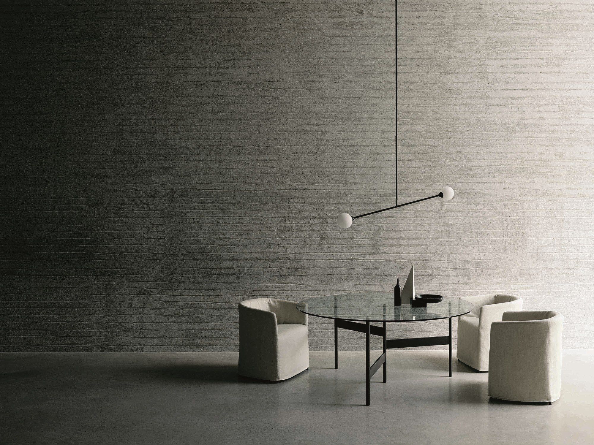 Круглый стол из стали и стекла Living Divani NOTES ARCH-00130228 - Вид №2