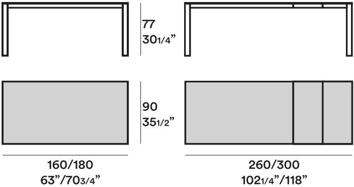 JESSE Раздвижной прямоугольный стол из ореха Sensai sun-id-1436572 - Вид №1