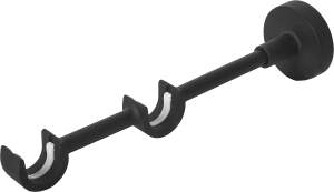 Держатель двухрядный INSPIRE для карниза, черный металл 85186796
