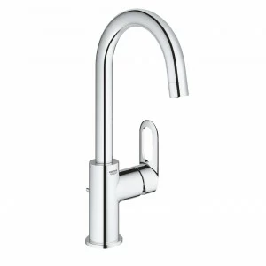 Смеситель для раковины GROHE BauLoop с донным клапаном, L-Size, хром (23763000)