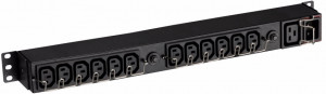 EFLX12I The block of distribution of food flex rack pdu , 1u, 16a, iec320 c20 entrance, the output of 12 iec320 c13 and 1 sockets the uec320 c19 socket, 3.84 kw, shhghv 483kh80kh44mm., weight is 1.6 kg., a guarantee 2 years Eaton
