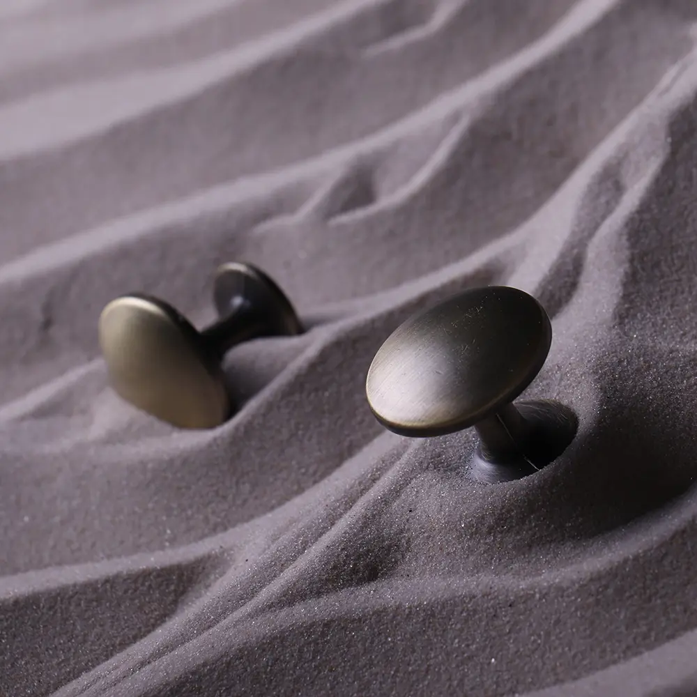 87388654 Ручка-кнопка мебельная L4.KNOB15AB ЦАМ цвет бронза STLM-1006505 LARVIJ  - Вид №5