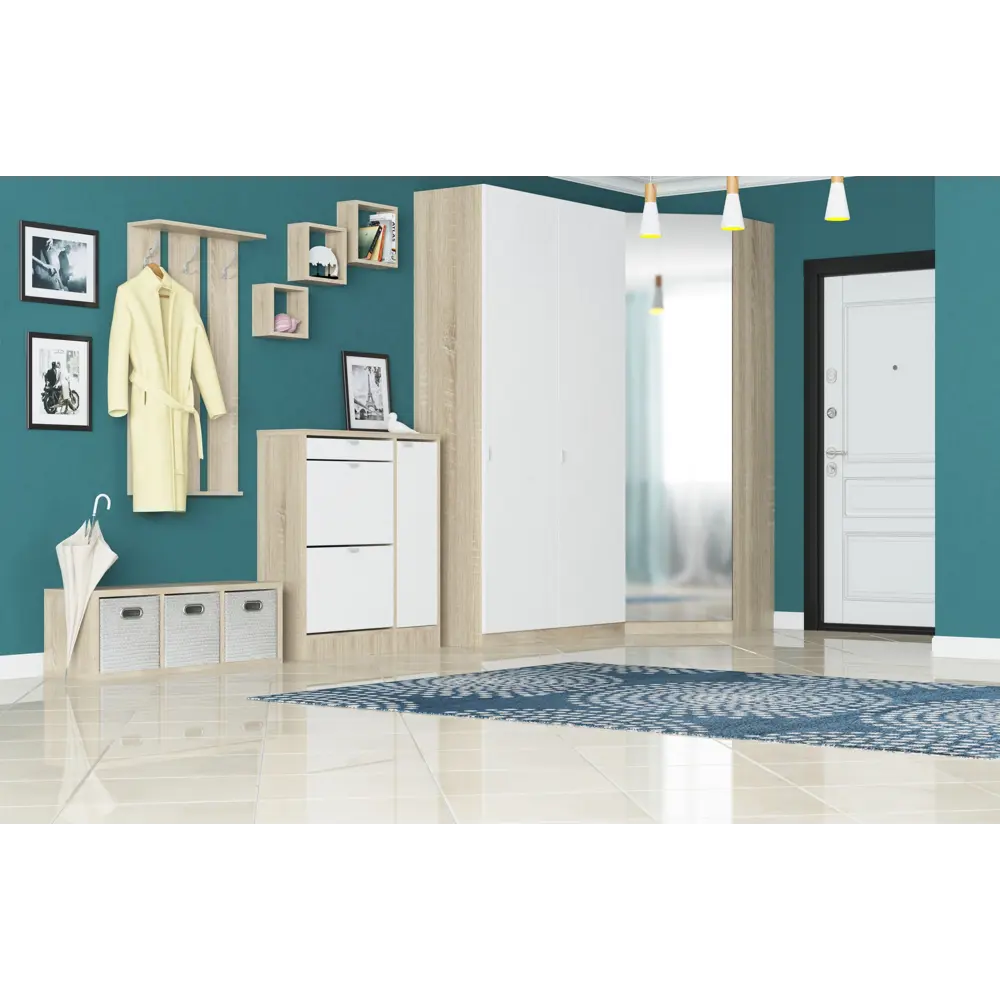 Короб плетеный 31x31x31 см полипропилен цвет серый Santreyd QR11F-L STLM-2003683 - Вид №6
