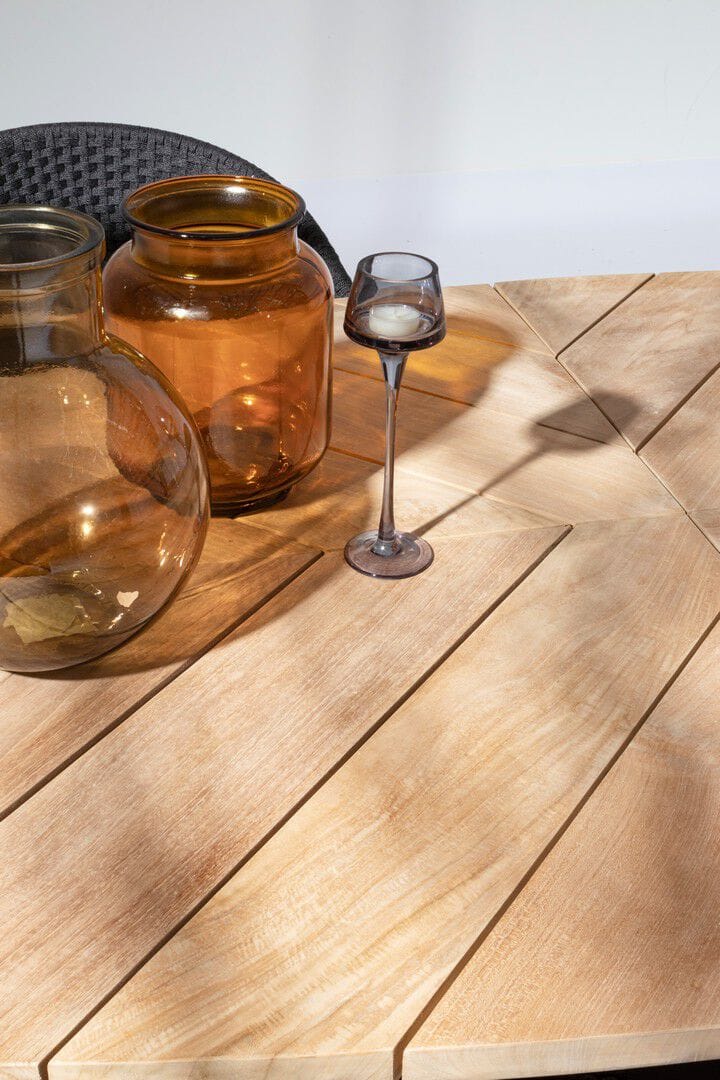 Овальный стол для сада из алюминия и тика BIZZOTTO PALMDALE ARCH-00071500 - Вид №18