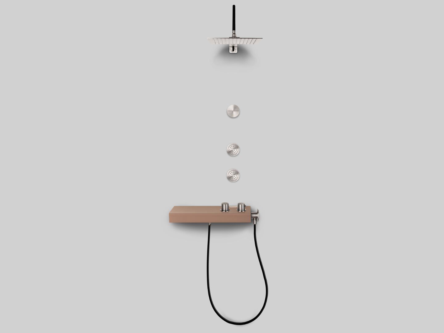 Набор для душа из нержавеющей стали с душем и ручным душем Cropelli Alyssia ARCH-00134548 - Вид №15