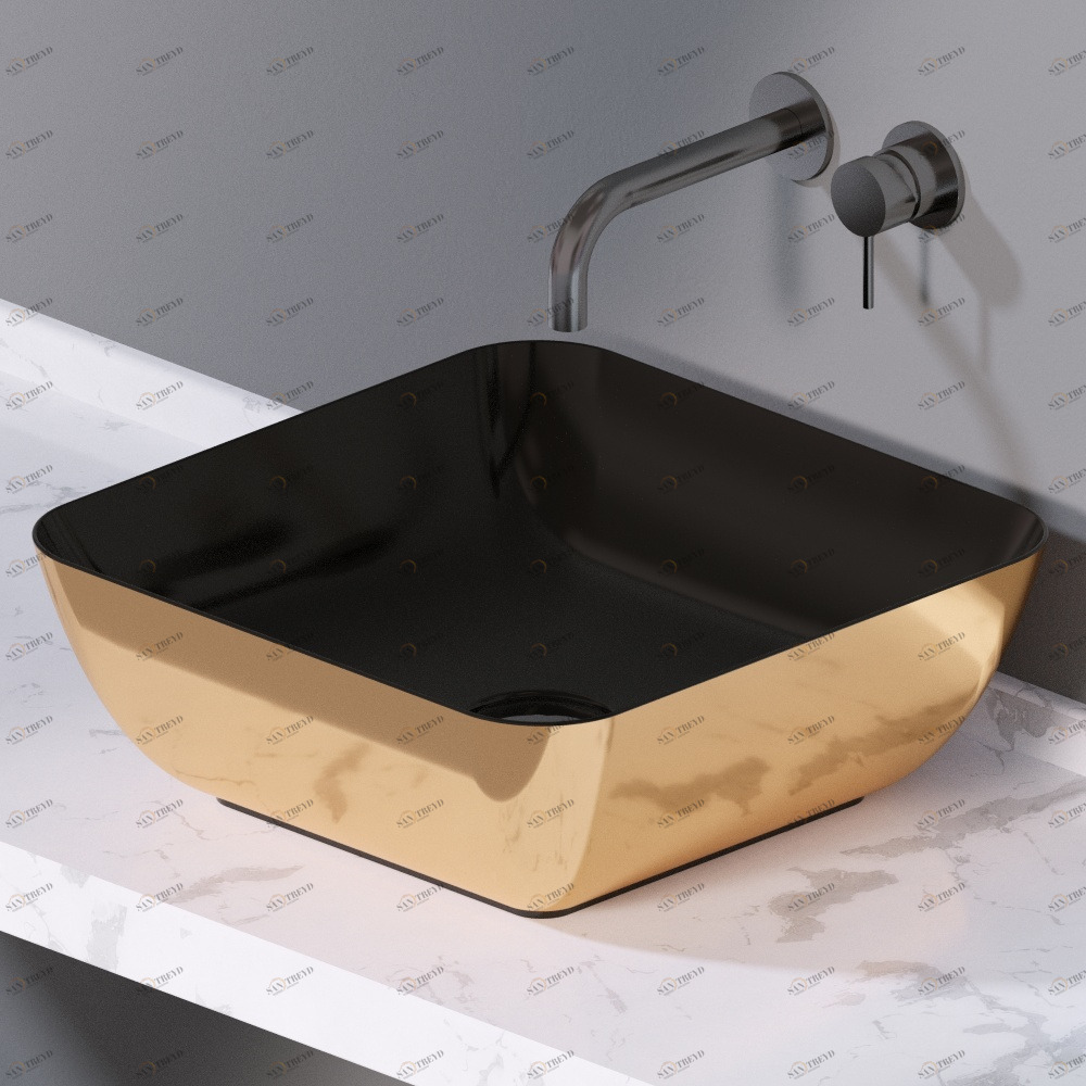 L602252 Накладная раковина на столешницу  прямоугольная A. e T. Italia ELITE AeT ITALIA