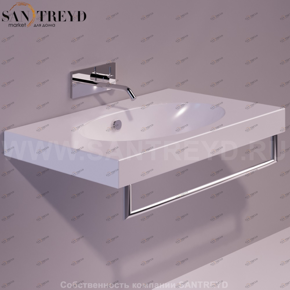 Полотенцедержатель для раковины LFT SPAZIO хромированный Simas LFTA1CR