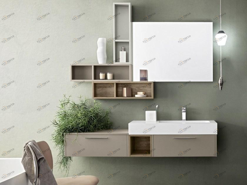 Cerasa Подвесная тумба под умывальник с ящиками Velvet sun-id-1412851