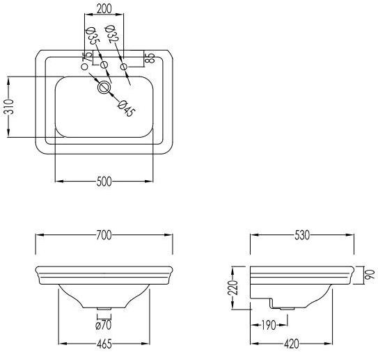 Devon&Devon Консольная мойка из латуни Etoile sun-id-1427588 - Вид №5
