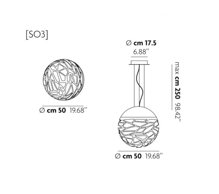 Studio Design Italia Kelly SO3 141269 светильник подвесной шар хайтек Studio Italia Design 109951 - Вид №3