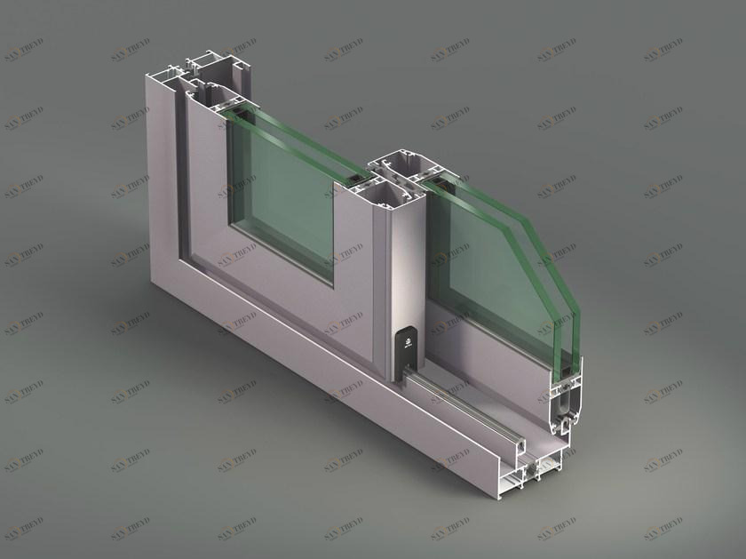 METRA Алюминиевое раздвижное окно с терморазрывом sun-id-1354562