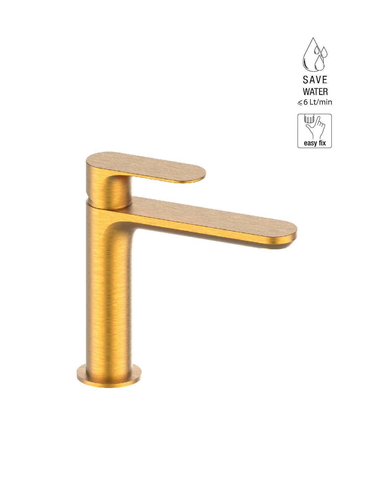 Однорычажный смеситель для раковины без слива Rubinetterie Frattini Lea ARCH-00097358 - Вид №18