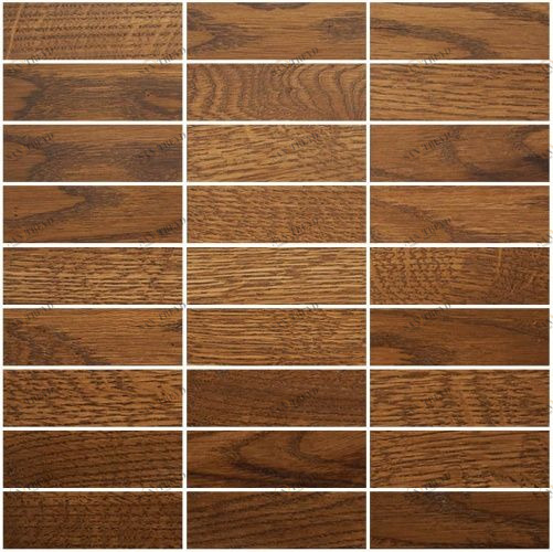 Мозаика и 3D панели из дерева Da Vinci Мозаика 9x3 Cognac 026 Дуб Селект (Гладкая) 324х324 мм 1301100026