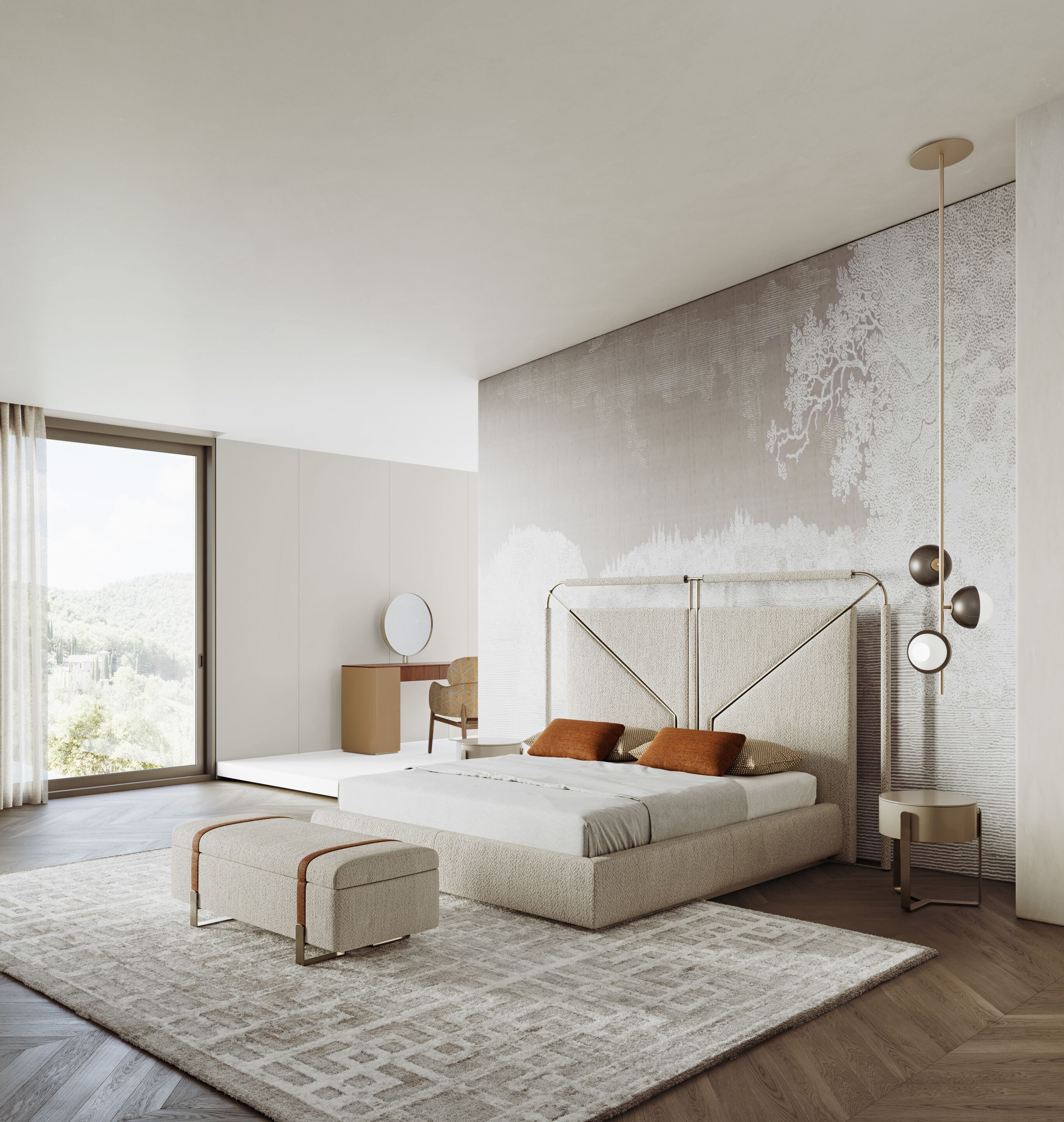 Деревянная круглая тумбочка с ящиками Capital Collection Aurea ARCH-00075664 - Вид №2