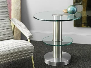 FontanaArte Круглый журнальный столик из флоат-стекла