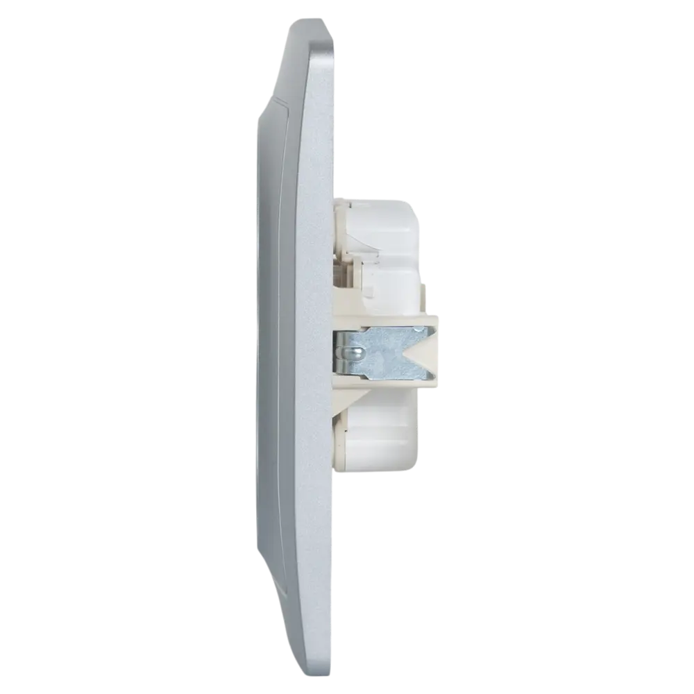 Розетка двойная встраиваемая Systeme Electric Blanca 16 А без заземления цвет алюминий 86728860 STLM-2185403 - Вид №3