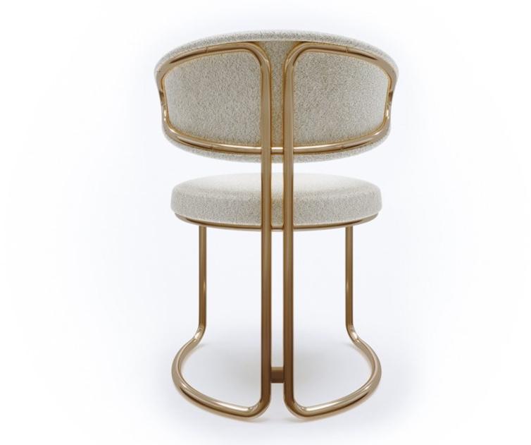 Mytto Стул с открытой спинкой, обитый тканью Iconic sun-id-1475297 - Вид №3