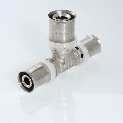VTm.231.N.322032 Пресс-фитинг – тройник Valtec 32 х 20 х 32 мм  - Вид №3