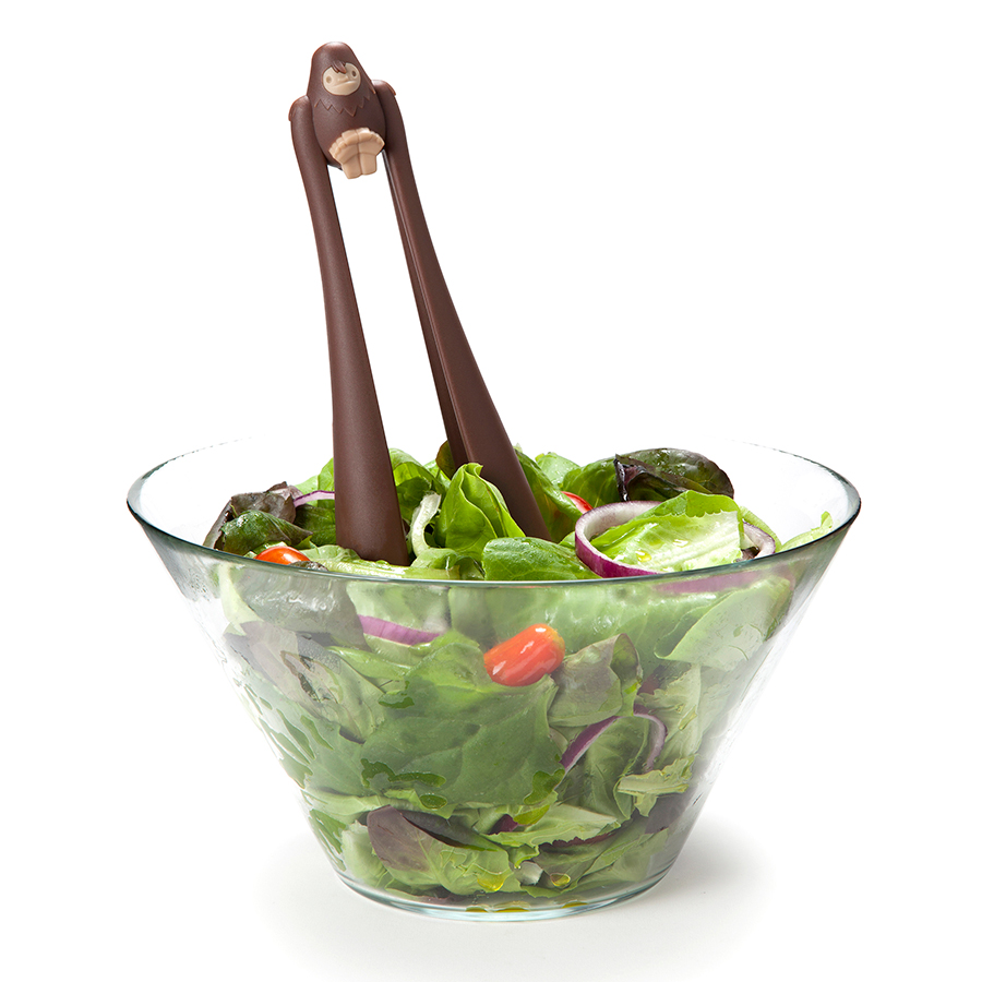 OT868 Щипцы салатные big foot коричневые OTOTO  - Вид №1