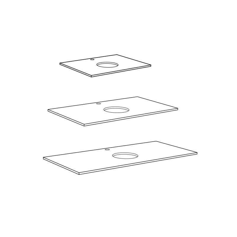 20071282 Рабочая Стойка 810X462X20 Massive Ek Westerbergs Дубовый  - Вид №1