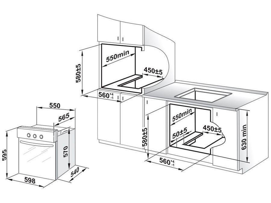 5300193 Электрический духовой шкаф Gefest ЭДВ ДА 622-05 BS 382308 белый STDN-0070917 - Вид №1
