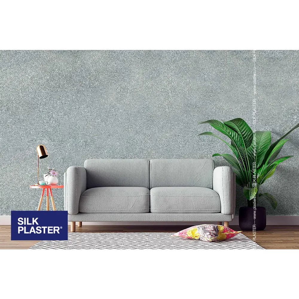 Жидкие обои Silk Plaster Absolute А254 1.05 кг цвет серо-зеленый STLM-2134708 - Вид №3