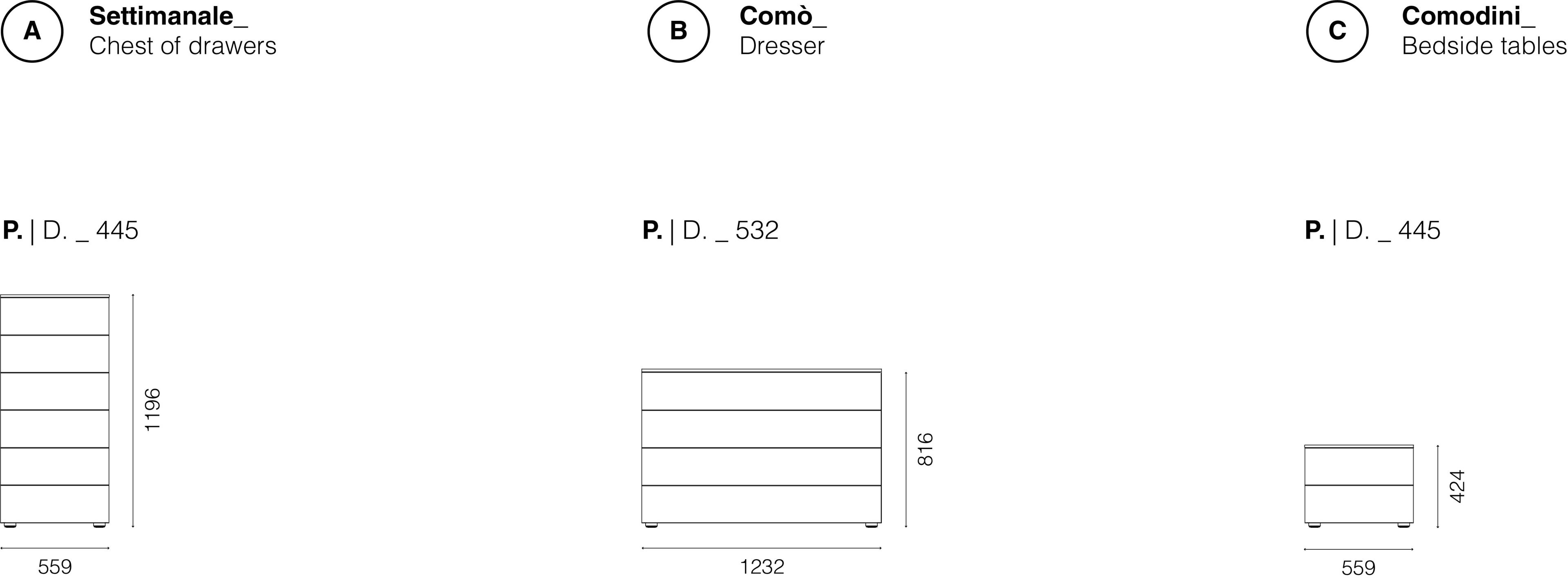 Деревянный комод Santalucia Mobili Spot-Spot Mix ARCH-00134354 - Вид №3