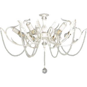 Люстра подвесная Brook 659/6S, 6 ламп, 18 м², цвет белый