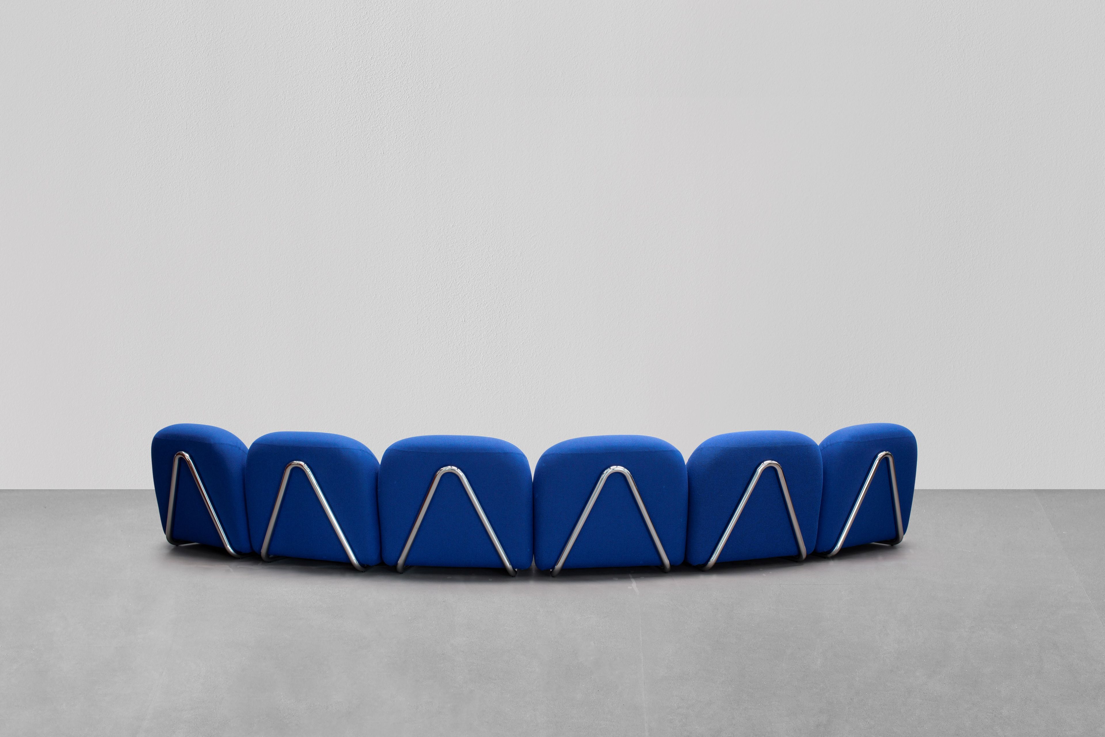 Тканевый изогнутый модульный диван Tacchini Виктория ARCH-00059901 - Вид №3