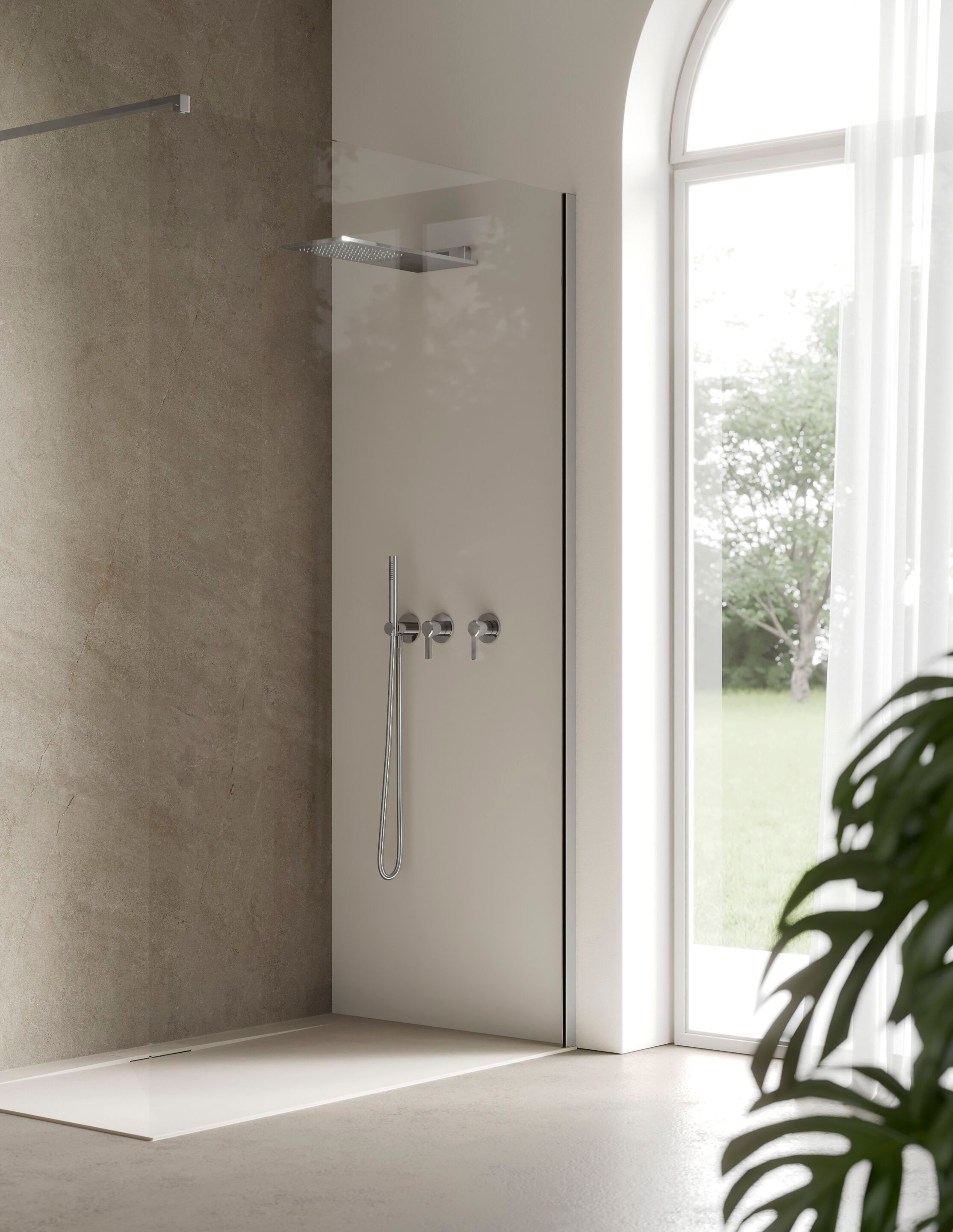 Набор для душа из латуни с ручным душем и душем Rubinetterie Treemme Aurelia ARCH-00118059 - Вид №1