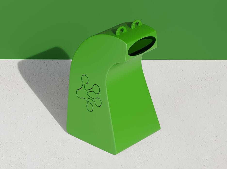 Корзина для мусора из оцинкованной стали DIMCAR LAURETTA LA RANETTA ARCH-00061721 - Вид №1