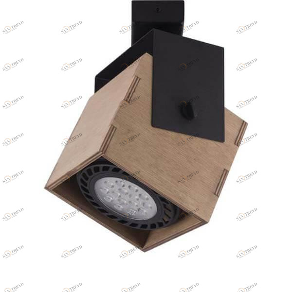 Спот потолочный галогеновый венге Wezen 9037 NOWODVORSKI WEZEN 00-3948996 Под дерево 