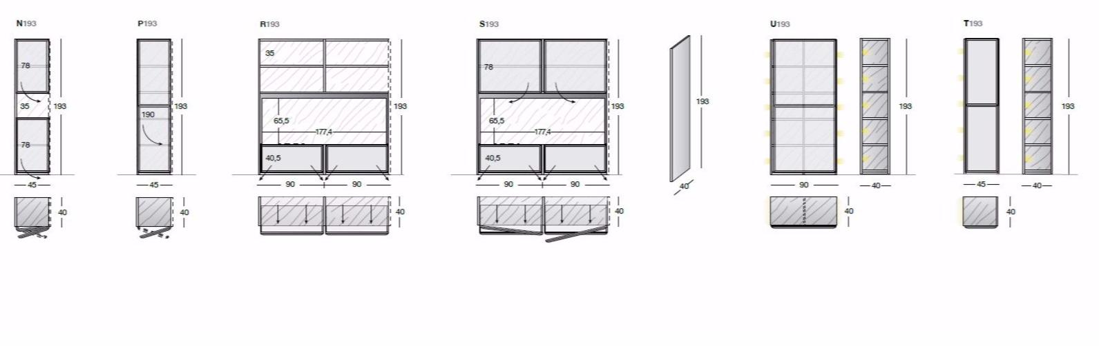 Longhi Модульная оборудованная стена Loveluxe Y 500 - Вид №11