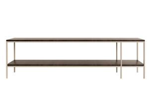 Деревянная прямоугольная консоль с полками