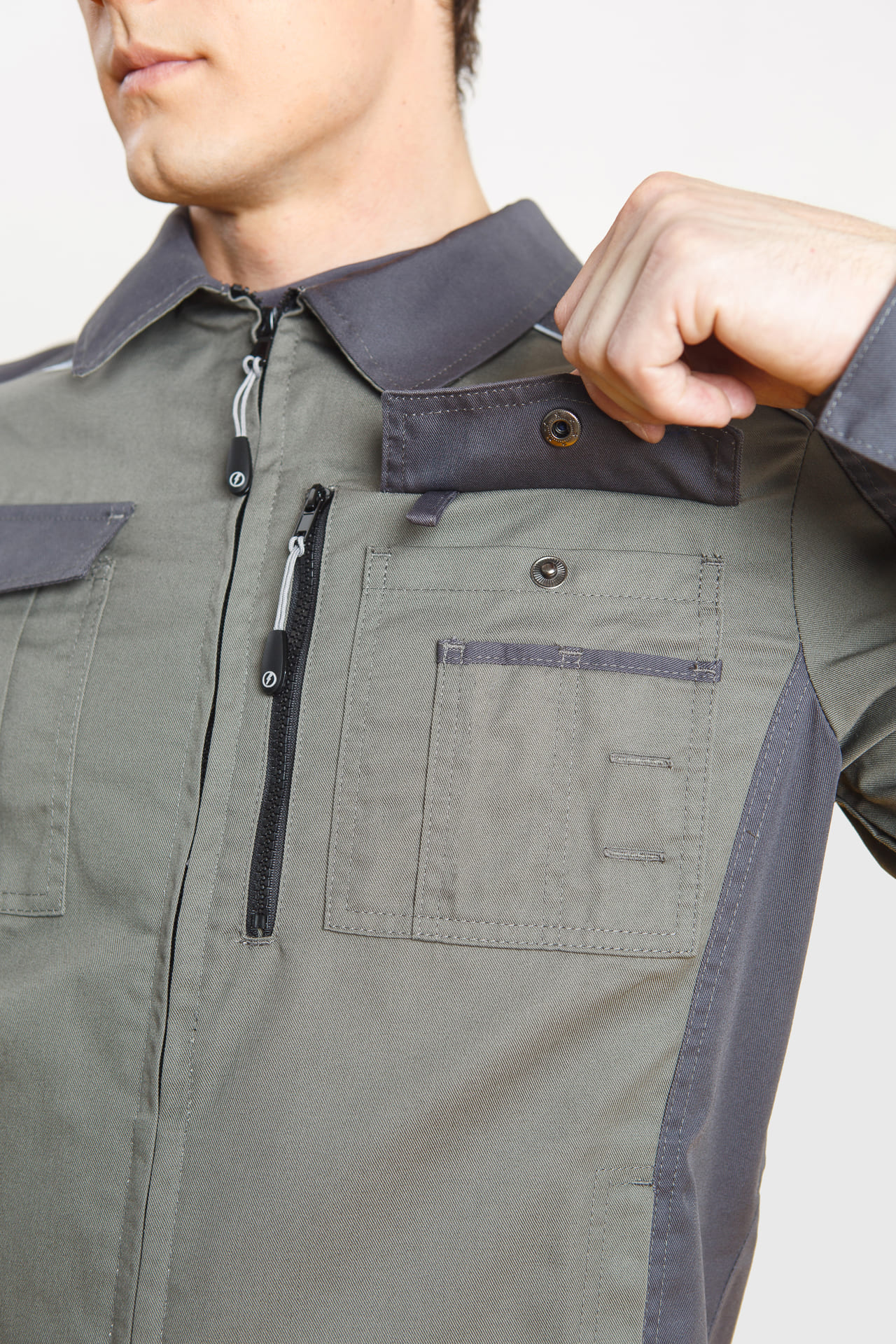 4974819 Костюм  NEW серый хаки графит STATUS  Летняя спецодежда  размер 56-58/182-188  - Вид №10